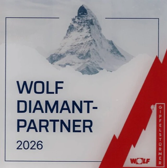 WOLF Diamant-Partner 2026 – Zertifikat Gipfelstürmer